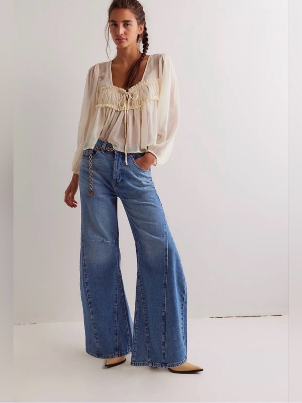 We The Free Eden High Slouchy Flare Jeans